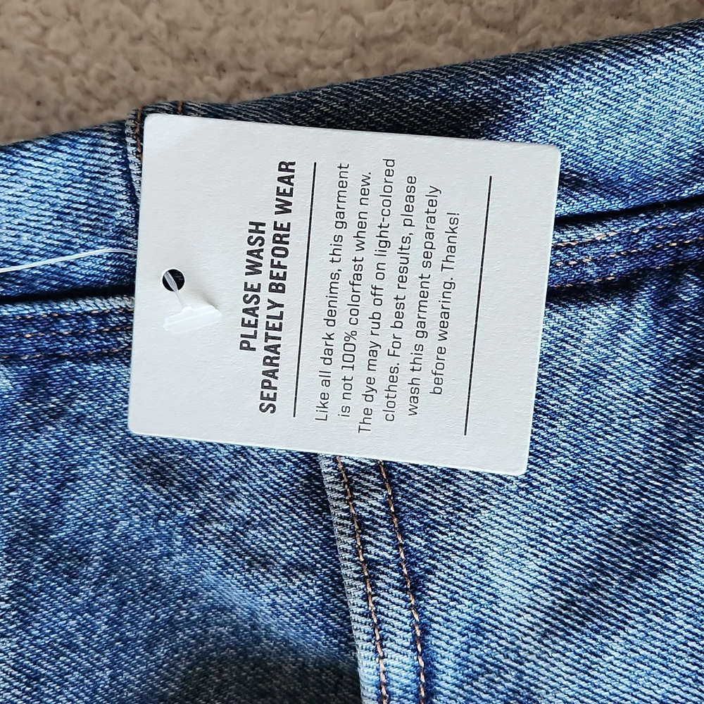NWT Duluth Trading Co Womens Medium Wash Heritage Hi-Rise Straight Leg Jeans - Picture 5 of 9
